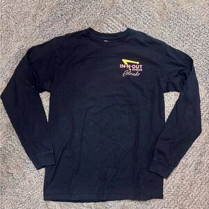 In N Out Burger Shirt Men’s M Black Colorado Scenic Long Sleeve